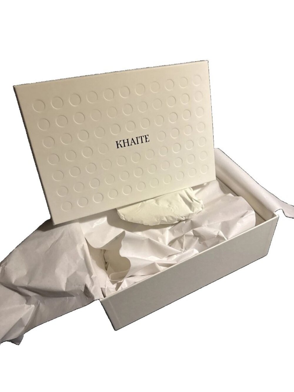 Khaite Designer Empty Shoe Box Gift  (12x8.5x4.5) Tissue Mia Pump 45 Cacao 41